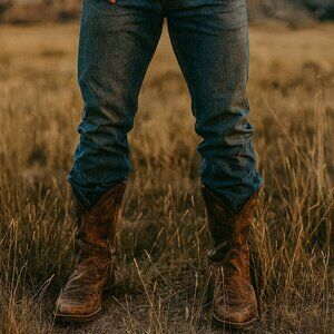 Rare Steve Madden Leather Boots 7.5 Albany Brown Cowboy Rodeo Distressed Western